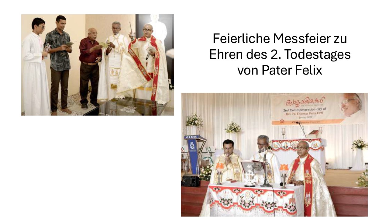 Feierliche Messfeier zu Ehren des 2. Todestage